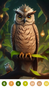 Owl Paint by Number Coloring screenshot 4