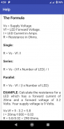 LED Resistor Calculator I V R screenshot 1