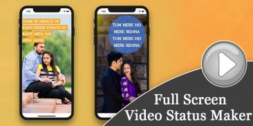 Full Screen Video Status Maker screenshot 0