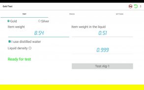 Gold Density Test, Gold Price screenshot 3