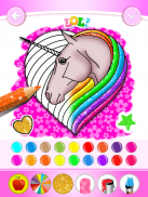 Unicorn Coloring Book Glitter screenshot 4