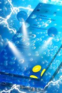 Water Bubbles SMS Theme screenshot 1