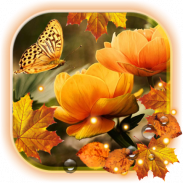 Flowers Autumn HD live wallpaper screenshot 5