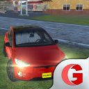 Electric Car Driving Simulator Icon