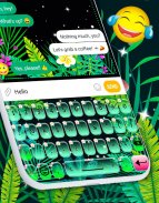 Emoji Keyboard 🌴 Wild Jungle Keyboard Theme screenshot 1
