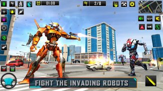Robot Car Transform Games 3d screenshot 6