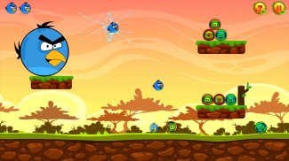 Angry chicken hunting bad pigs knock down screenshot 0