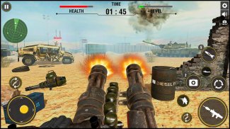 Military Gunner Guns War Weapons Shooter Simulator screenshot 0