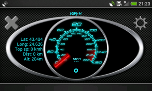 GPS Speedometer in kph and mph screenshot 3