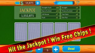 Video Poker Game - Royal Flush screenshot 1