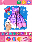 Glitter dress coloring and drawing book for Kids screenshot 11