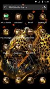 Fire Leopard Wolf--APUS Launcher fashion theme screenshot 1