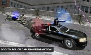 US Police Cop Dog Robot Transform: Robot Car Wars screenshot 4