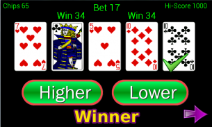 Higher or Lower card game screenshot 4