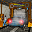 Smart Car Wash Service: Gas Station Car Paint Shop Icon