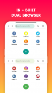 Splite Browser: All social media + dual browser screenshot 5