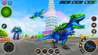 Dino Robot War Robot Transform screenshot 1