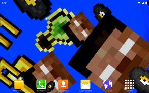Papel Minecraft 3D ao vivo screenshot 1