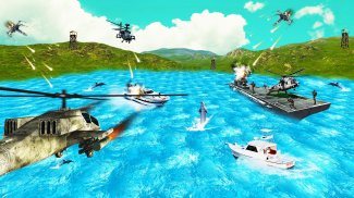 Guerra de Helicóptero Gunship - 3D Air Battle screenshot 3