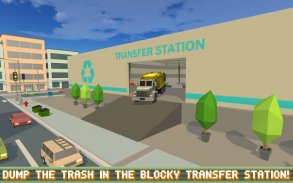 Blocky Garbage Truck SIM PRO screenshot 4