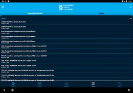 Bucharest Stock Exchange Tab screenshot 2