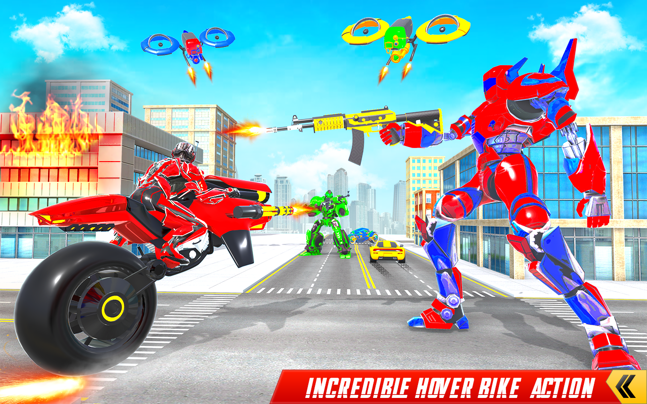 Download do APK de jogo de moto robô voador para Android