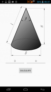 Flat pattern cone calculator screenshot 3