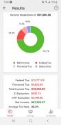 Canadian Income Tax Calculator screenshot 1