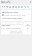 NumbersPro: professional random number generator screenshot 0