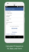 Present Value Calculator - PV Formula screenshot 0