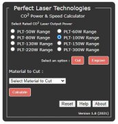 Laser Power & Speed Calculator screenshot 1