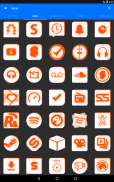 Inverted White and Orange Icon Pack Free screenshot 4