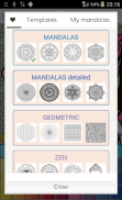 Mandalas pages à colorier screenshot 2