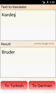 german turkish  Translator screenshot 0