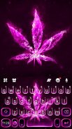 Pink Smokey Weed Keyboard Them screenshot 2