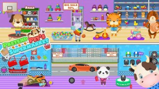 Pretend Pet Supermarket: Town Animal Mall Shopping screenshot 0