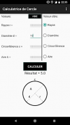 Calculatrice de Cercle screenshot 0