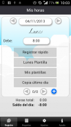 Horas Extra - Control Horario screenshot 1