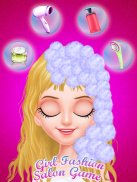 Girl Fashion Salon Game screenshot 1