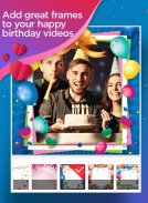 Happy birthday video maker screenshot 2