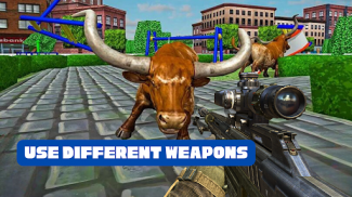 Angry Bull Fight Shooting Game screenshot 5