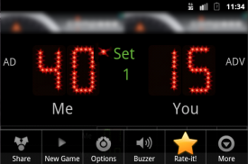 Scoreboard Tennis ++ screenshot 2