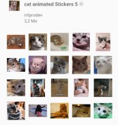 Cat Animated Stickers WAStickerApps screenshot 1