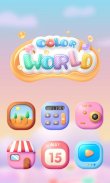 (Free)Color World GO Launcher Theme screenshot 3