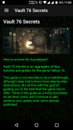 Vault 76 Secrets - Guide for Gaming F76 screenshot 5