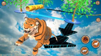 Tiger Parkour 3D: Wild Animal Run screenshot 1