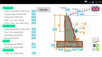 Cálculo de muros de hormigón ... y marcos screenshot 0