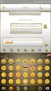 SMS Messages Frame White Gold Theme screenshot 3