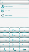 Dialer FrameWhite Aqua Theme screenshot 4