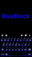 ثيم لوحة المفاتيح Blue Black screenshot 2